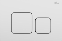 Комплект Унитаз подвесной Bauedge Bau Dream безободковый, с микролифтом + Инсталляция Bau Pro + Кнопка Soul, белая