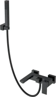 Смеситель для ванны с душем Boheme Qubic 473-B matt black Смеситель для ванны с душем Boheme Qubic 473-B matt black