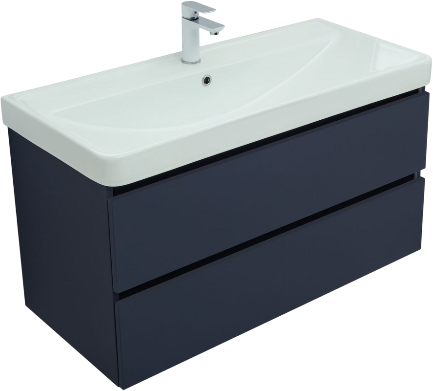 Тумба с раковиной Aquanet Вега 2.0 100 подвесная, маренго