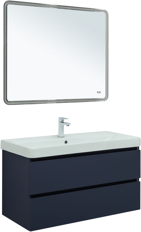 Тумба с раковиной Aquanet Вега 2.0 100 подвесная, маренго