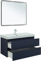 Тумба с раковиной Aquanet Вега 2.0 100 подвесная, маренго