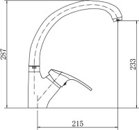 Смеситель для кухни Fashun A4106 хром
