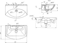 Тумба с раковиной Owl 1975 Vessla stor 65, подвесная, белый лак