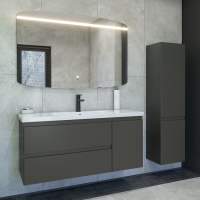 Мебель для ванной комнаты Caprigo Forte 120 R подвесная, графит