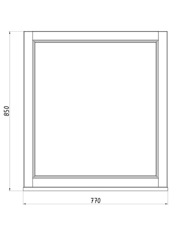 Зеркало ASB-Woodline Толедо 85 smalt