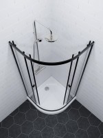 Душевой уголок Triton Альфа-Блэк Щ0000077855 80х80 А, черный матовый