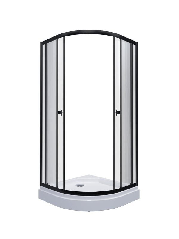 Душевой уголок Triton Альфа-Блэк Щ0000077855 80х80 А, черный матовый