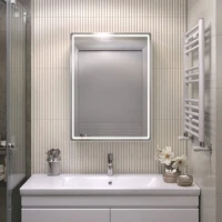 Зеркало-шкаф Vigo Geometry Comfort 60 с подсветкой и антизапотевателем, белый