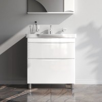 Мебель для ванной комнаты AM.PM Like 80 напольная, белый глянец