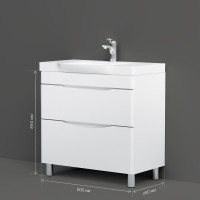 Мебель для ванной комнаты AM.PM Like 80 напольная, белый глянец