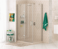 Душевой уголок Wasserkraft Aller 10H06LB black matt, 120x80 см