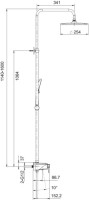 Душевая стойка Gappo G95 G2495-5 черная