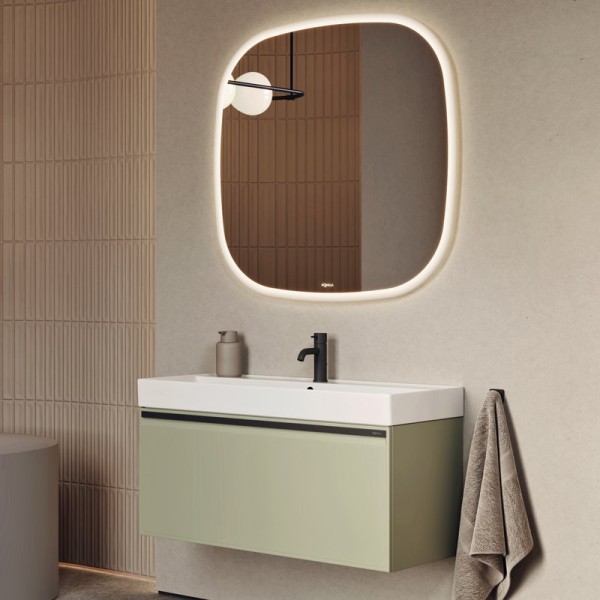 Мебель для ванной комнаты Aqwella Pure 100 шалфей зелёный