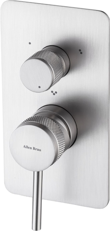 Встраиваемый смеситель для душа и ванны Allen Brau Priority 5.31A11-BN С ВНУТРЕННЕЙ ЧАСТЬЮ, брашированный никель