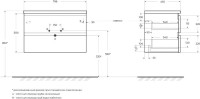 Мебель для ванной комнаты BelBagno Albano 80 подвесная, robere nature grigio