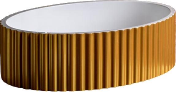 Накладная раковина Armadi Art Canale глянец, золото