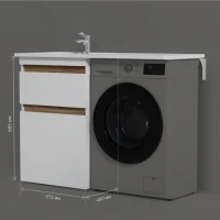 Тумба с раковиной AM.PM X-Joy 60 L под узкую стиральную машину Тумба с раковиной AM.PM X-Joy 60 L под узкую стиральную машину