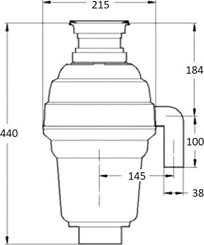 Комплект Мойка Florentina Липси 510 шампань + Измельчитель Bone Crusher BC 1000-AS