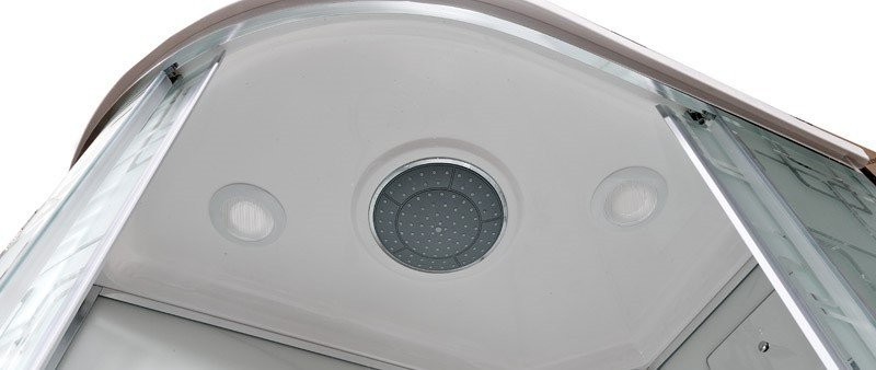 Душевая кабина DTO D EM2712RGM профиль хром, стекло матовое с узором