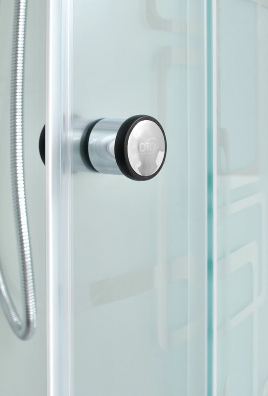 Душевая кабина DTO D EM2712RGM профиль хром, стекло матовое с узором