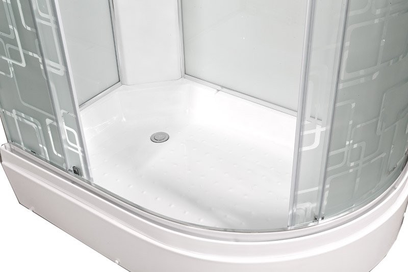 Душевая кабина DTO D EM2712RGM профиль хром, стекло матовое с узором