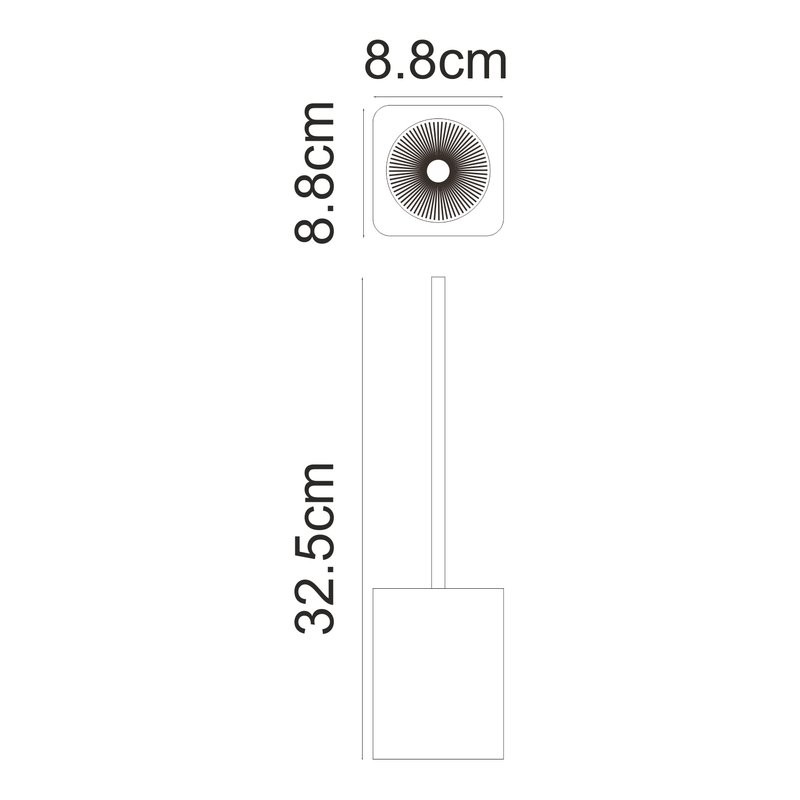 Ершик для унитаза Wasserkraft Ems K-1627 белый