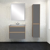 Шкаф-пенал для ванной ASB-Mebel Диана 35 серый глянец Шкаф-пенал для ванной ASB-Mebel Диана 35 серый глянец