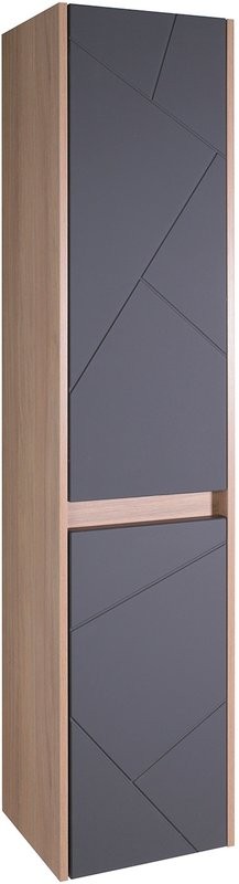 Шкаф-пенал для ванной ASB-Mebel Диана 35 серый глянец