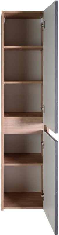 Шкаф-пенал для ванной ASB-Mebel Диана 35 серый глянец