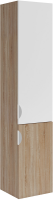 Шкаф-пенал для ванной ASB-Mebel Лавре 35 подвесной, дуб бердолино, белый