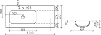 Мебельная раковина Ceramicanova Grace CN7014 100
