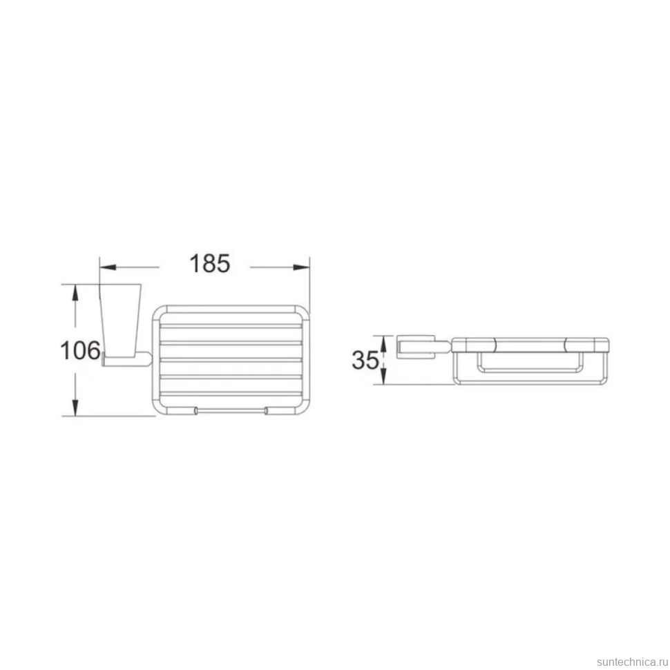 Мыльница Shevanik SG5704G золотая