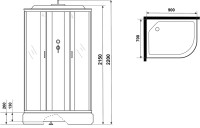 Душевая кабина Niagara Classic NG-33974-14L 90х70 см
