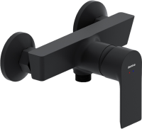 Душевой комплект Смеситель для душа Damixa Apollo 472000300 матовый черный + Гарнитур Galaxy DX75150300