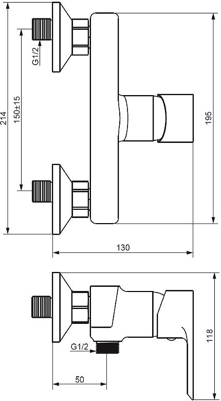 Душевой комплект Смеситель для душа Damixa Apollo 472000300 матовый черный + Гарнитур Galaxy DX75150300