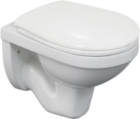 Комплект Унитаз подвесной Berges Gamma PS безободковый, с микролифтом + Инсталляция Atom Line 410 с кнопкой смыва белая, хром глянец