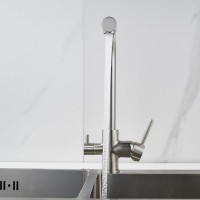 Смеситель для кухни Shevanik S328L сатин
