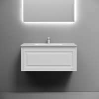 Тумба с раковиной Sancos Very 90 bianco, раковина CN7002