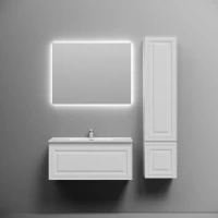 Тумба с раковиной Sancos Very 90 bianco, раковина CN7002