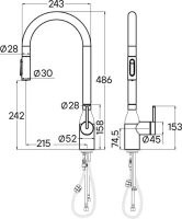 Смеситель для кухни Paulmark Universal Un213880-CR хром