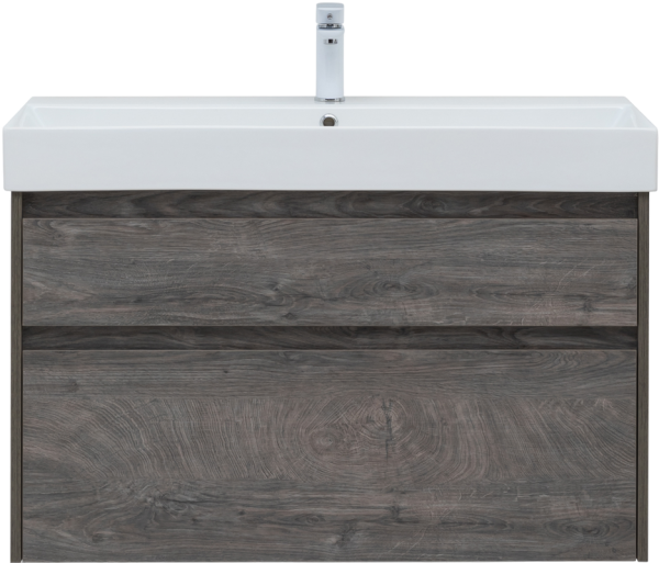 Тумба под раковину Aquanet Nova Lite 100 дуб рошелье, 2 ящика