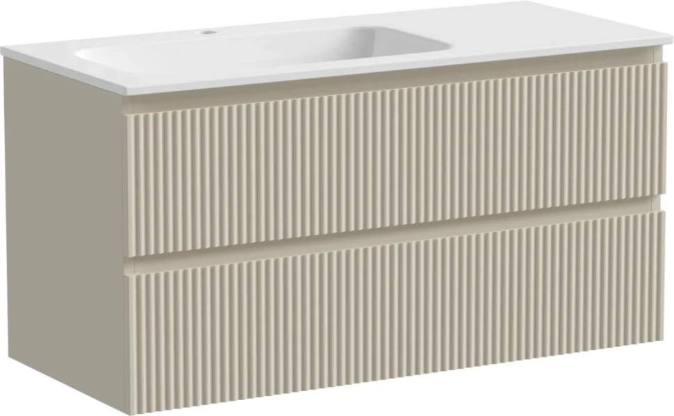 Тумба под раковину Sancos Snob R 100, L, beige soft