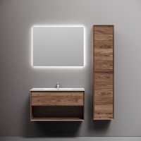 Мебель для ванной комнаты Sancos Marmi 1.0 90 дуб чарльстон, раковина CN7002