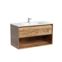 Мебель для ванной комнаты Sancos Marmi 1.0 90 дуб чарльстон, раковина CN7002