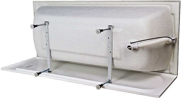 Акриловая ванна 1MarKa Elegance 150x70 см, пристенная, белая, на ножках