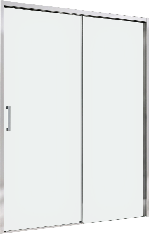 Душевая дверь в нишу Abber Komfort AG93140 140 см, профиль хром, стекло прозрачное