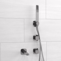 Встраиваемый смеситель для душа и ванны Wasserkraft Naab A8651.312.314.326.087.103 С ВНУТРЕННЕЙ ЧАСТЬЮ, хром