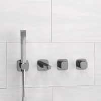 Встраиваемый смеситель для душа и ванны Wasserkraft Naab A8651.312.314.326.087.103 С ВНУТРЕННЕЙ ЧАСТЬЮ, хром