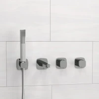 Встраиваемый смеситель для душа и ванны Wasserkraft Naab A8651.312.314.326.087.103 С ВНУТРЕННЕЙ ЧАСТЬЮ, хром