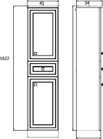 Шкаф пенал для ванной Comforty Феррара 40